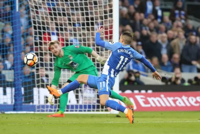 Framed Print : Brighton and Hove Albion vs. Coventry City: FA Cup 5th Round Battle at American Express Community Stadium (17FEB18) Framed Print : Brighton and Hove Albion vs. Coventry City: FA Cup 5th Round Battle at American Express Community Stadium (17FEB18)