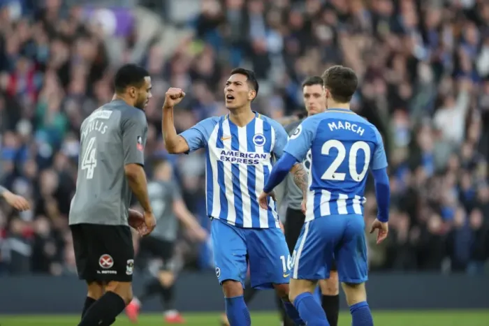 Framed Print : Brighton and Hove Albion vs. Coventry City: FA Cup 5th Round Battle at the American Express Community Stadium (17FEB18) Framed Print : Brighton and Hove Albion vs. Coventry City: FA Cup 5th Round Battle at the American Express Community Stadium (17FEB18)