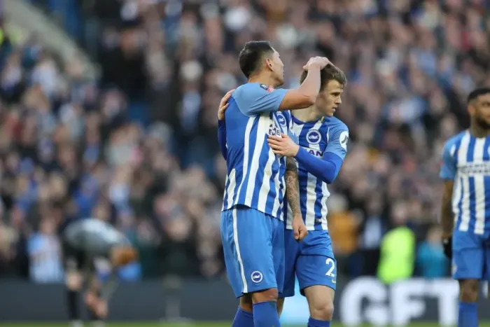 Framed Print : Brighton and Hove Albion vs. Coventry City: FA Cup 5th Round Battle at the American Express Community Stadium (17FEB18) Framed Print : Brighton and Hove Albion vs. Coventry City: FA Cup 5th Round Battle at the American Express Community Stadium (17FEB18)