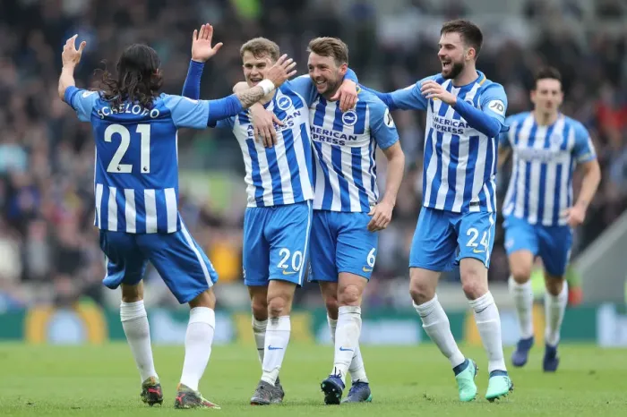 Framed Print : Brighton and Hove Albion vs. Huddersfield Town: Premier League Battle at American Express Community Stadium (07APR18) Framed Print : Brighton and Hove Albion vs. Huddersfield Town: Premier League Battle at American Express Community Stadium (07APR18)