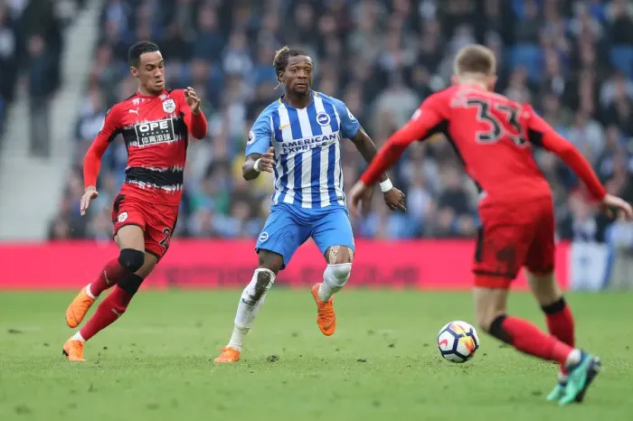 Framed Print : Brighton and Hove Albion vs. Huddersfield Town: A Premier League Clash at American Express Community Stadium (07.04.2018) Framed Print : Brighton and Hove Albion vs. Huddersfield Town: A Premier League Clash at American Express Community Stadium (07.04.2018)