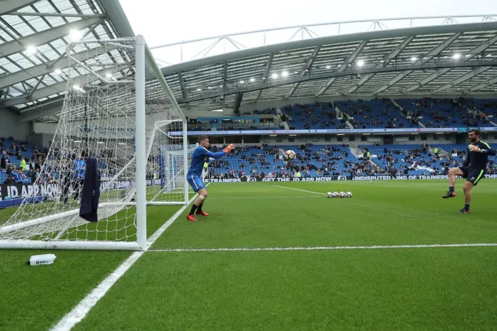 Framed Print : Brighton and Hove Albion vs. Huddersfield Town: Premier League Showdown at American Express Community Stadium (07APR18)
