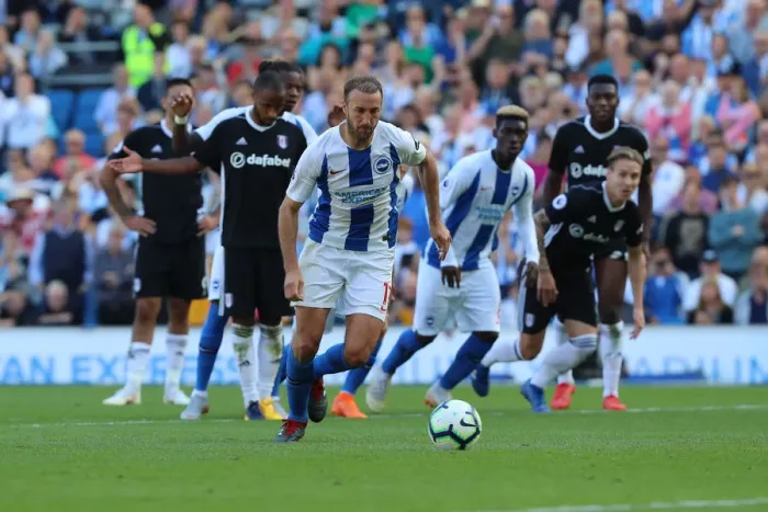 Framed Print : Brighton and Hove Albion vs. Fulham: Premier League Showdown at American Express Community Stadium (September 1, 2018) Framed Print : Brighton and Hove Albion vs. Fulham: Premier League Showdown at American Express Community Stadium (September 1, 2018)