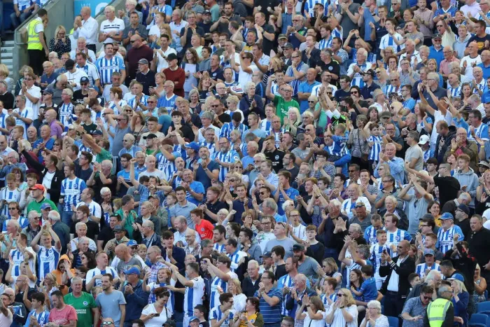 Framed Print : Brighton and Hove Albion vs. Fulham: Premier League Showdown at American Express Community Stadium (September 1, 2018)