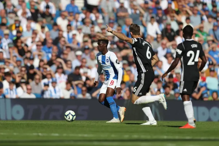 Framed Print : Brighton and Hove Albion vs. Fulham: Premier League Showdown at American Express Community Stadium (September 1, 2018) Framed Print : Brighton and Hove Albion vs. Fulham: Premier League Showdown at American Express Community Stadium (September 1, 2018)