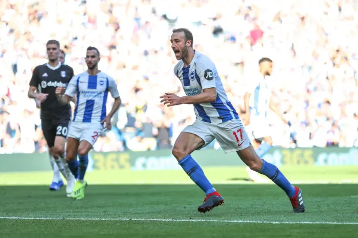 Framed Print : Brighton and Hove Albion vs. Fulham: Premier League Showdown at American Express Community Stadium (01SEP18) Framed Print : Brighton and Hove Albion vs. Fulham: Premier League Showdown at American Express Community Stadium (01SEP18)