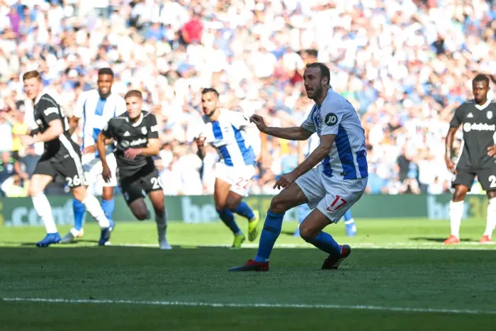 Framed Print : Brighton and Hove Albion vs. Fulham: Premier League Showdown at American Express Community Stadium (01SEP18) Framed Print : Brighton and Hove Albion vs. Fulham: Premier League Showdown at American Express Community Stadium (01SEP18)