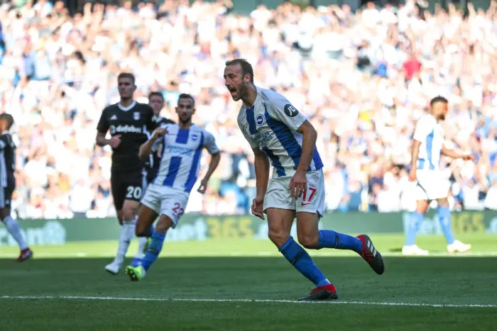 Framed Print : Brighton and Hove Albion vs. Fulham: Premier League Showdown at American Express Community Stadium (September 1, 2018) Framed Print : Brighton and Hove Albion vs. Fulham: Premier League Showdown at American Express Community Stadium (September 1, 2018)