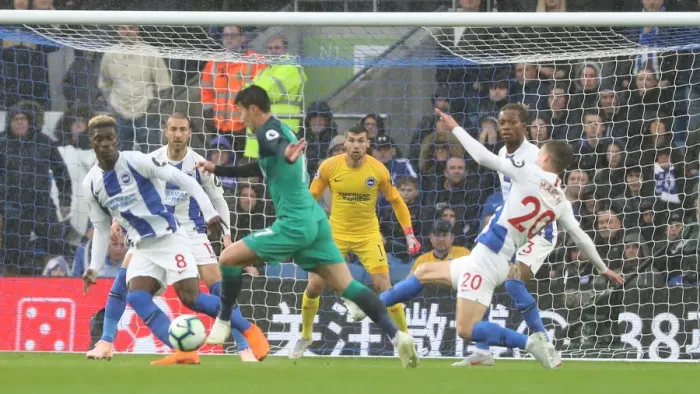 Framed Print : Brighton and Hove Albion vs. Tottenham Hotspur: Premier League Showdown at American Express Community Stadium (22SEP18)