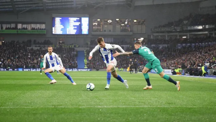 Framed Print : Brighton and Hove Albion vs. Tottenham Hotspur: Premier League Showdown at American Express Community Stadium (September 22, 2018) Framed Print : Brighton and Hove Albion vs. Tottenham Hotspur: Premier League Showdown at American Express Community Stadium (September 22, 2018)