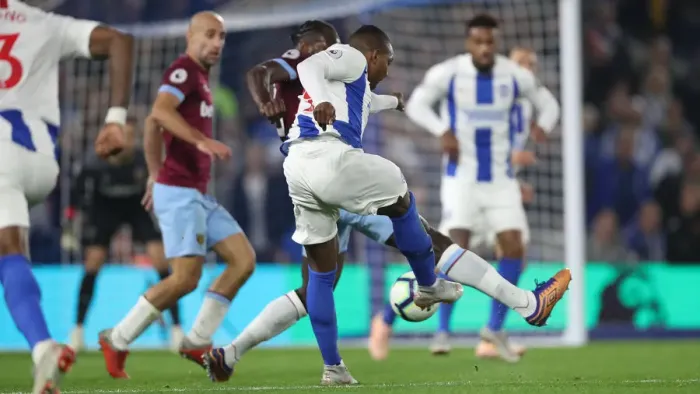 Framed Print : Brighton and Hove Albion vs. West Ham United: Premier League Showdown at American Express Community Stadium (5th October 2018) Framed Print : Brighton and Hove Albion vs. West Ham United: Premier League Showdown at American Express Community Stadium (5th October 2018)