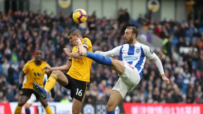 Framed Print : Brighton and Hove Albion vs. Wolverhampton Wanderers: A Premier League Showdown at American Express Community Stadium (October 26, 2018) Framed Print : Brighton and Hove Albion vs. Wolverhampton Wanderers: A Premier League Showdown at American Express Community Stadium (October 26, 2018)