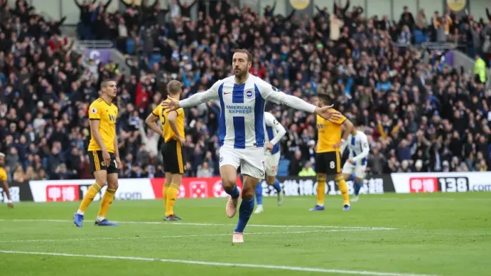Framed Print : Brighton and Hove Albion vs. Wolverhampton Wanderers: A Premier League Showdown at American Express Community Stadium (October 26, 2018) Framed Print : Brighton and Hove Albion vs. Wolverhampton Wanderers: A Premier League Showdown at American Express Community Stadium (October 26, 2018)