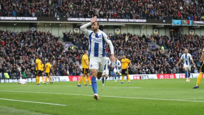 Framed Print : Brighton and Hove Albion vs. Wolverhampton Wanderers: A Premier League Showdown at American Express Community Stadium (October 26, 2018) Framed Print : Brighton and Hove Albion vs. Wolverhampton Wanderers: A Premier League Showdown at American Express Community Stadium (October 26, 2018)