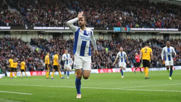 Framed Print : Brighton and Hove Albion vs. Wolverhampton Wanderers: A Premier League Showdown at American Express Community Stadium (October 26, 2018)
