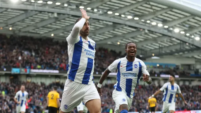 Framed Print : Brighton and Hove Albion vs. Wolverhampton Wanderers: A Premier League Showdown at American Express Community Stadium (October 26, 2018)