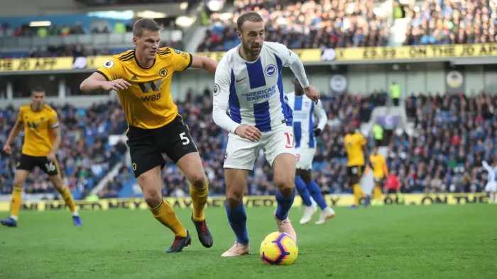 Framed Print : Brighton and Hove Albion vs. Wolverhampton Wanderers: A Premier League Showdown at American Express Community Stadium (October 26, 2018) Framed Print : Brighton and Hove Albion vs. Wolverhampton Wanderers: A Premier League Showdown at American Express Community Stadium (October 26, 2018)