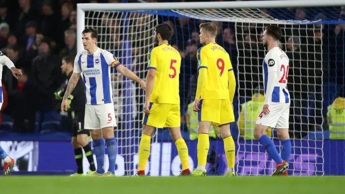 Framed Print : Brighton and Hove Albion vs. Crystal Palace: A Premier League Clash at American Express Community Stadium (December 4, 2018) Framed Print : Brighton and Hove Albion vs. Crystal Palace: A Premier League Clash at American Express Community Stadium (December 4, 2018)