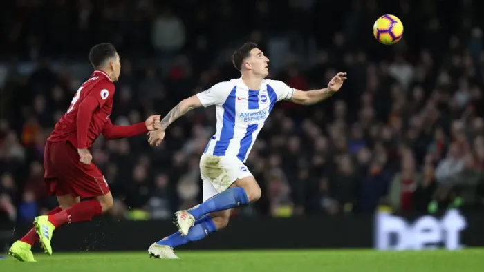 Framed Print : Brighton and Hove Albion vs. Liverpool: Premier League Showdown at American Express Community Stadium (January 9, 2019)