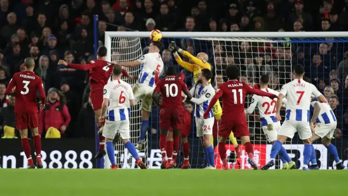 Framed Print : Brighton and Hove Albion vs. Liverpool: Premier League Showdown at American Express Community Stadium (January 9, 2019) Framed Print : Brighton and Hove Albion vs. Liverpool: Premier League Showdown at American Express Community Stadium (January 9, 2019)