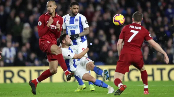 Framed Print : Brighton and Hove Albion vs. Liverpool: Premier League Showdown at American Express Community Stadium (January 9, 2019) Framed Print : Brighton and Hove Albion vs. Liverpool: Premier League Showdown at American Express Community Stadium (January 9, 2019)