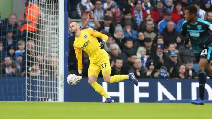 Framed Print : Brighton and Hove Albion vs. West Bromwich Albion: FA Cup Clash at American Express Community Stadium (26th January 2019)