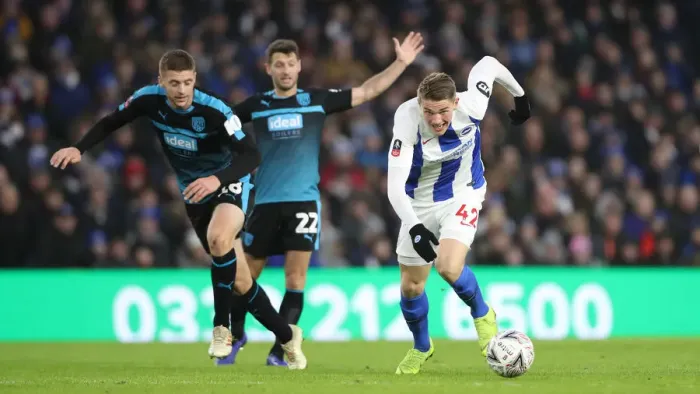 Framed Print : Brighton & Hove Albion vs. West Bromwich Albion: Emirates FA Cup Clash at American Express Community Stadium (January 26, 2019)