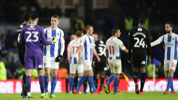 Framed Print : Brighton & Hove Albion vs. West Bromwich Albion: Emirates FA Cup Showdown at American Express Community Stadium (January 26, 2019) Framed Print : Brighton & Hove Albion vs. West Bromwich Albion: Emirates FA Cup Showdown at American Express Community Stadium (January 26, 2019)