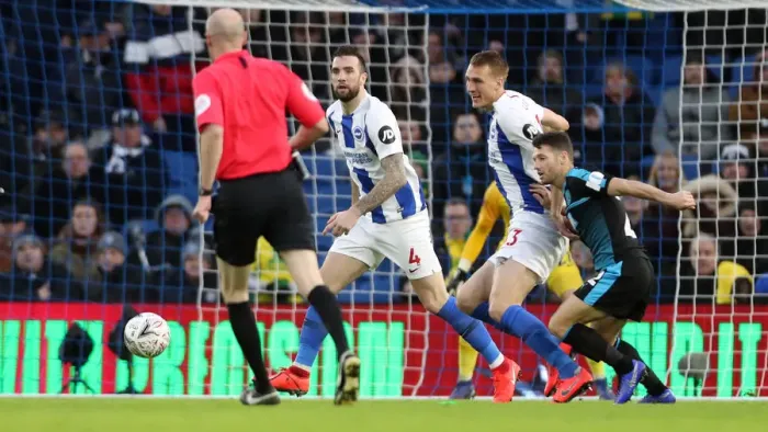 Framed Print : Brighton & Hove Albion vs. West Bromwich Albion: Emirates FA Cup Clash at American Express Community Stadium (January 26, 2019) Framed Print : Brighton & Hove Albion vs. West Bromwich Albion: Emirates FA Cup Clash at American Express Community Stadium (January 26, 2019)