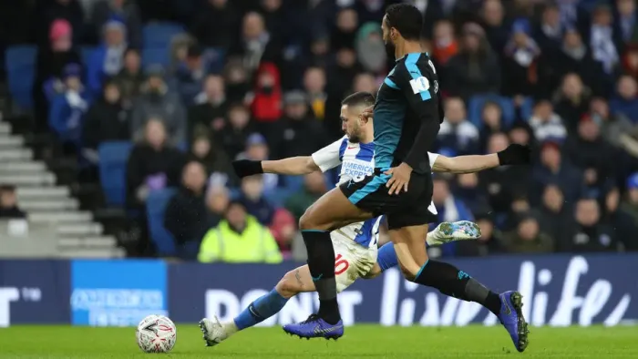 Framed Print : Brighton & Hove Albion vs. West Bromwich Albion: FA Cup Clash at American Express Community Stadium (26th January 2019) Framed Print : Brighton & Hove Albion vs. West Bromwich Albion: FA Cup Clash at American Express Community Stadium (26th January 2019)