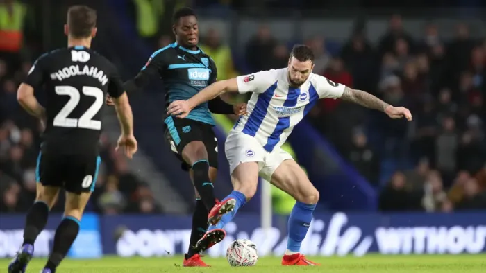 Framed Print : Brighton & Hove Albion vs. West Bromwich Albion: Emirates FA Cup Clash at American Express Community Stadium (January 26, 2019) Framed Print : Brighton & Hove Albion vs. West Bromwich Albion: Emirates FA Cup Clash at American Express Community Stadium (January 26, 2019)