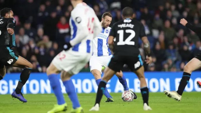 Framed Print : Brighton & Hove Albion vs. West Bromwich Albion: Emirates FA Cup Clash at American Express Community Stadium (January 26, 2019) Framed Print : Brighton & Hove Albion vs. West Bromwich Albion: Emirates FA Cup Clash at American Express Community Stadium (January 26, 2019)