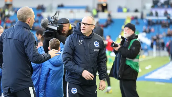 Framed Print : Brighton and Hove Albion vs. Watford: Premier League Showdown at American Express Community Stadium (02FEB19)