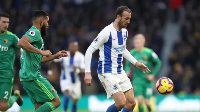 Framed Print : Brighton and Hove Albion vs. Watford: Premier League Showdown at American Express Community Stadium (February 2, 2019) Framed Print : Brighton and Hove Albion vs. Watford: Premier League Showdown at American Express Community Stadium (February 2, 2019)