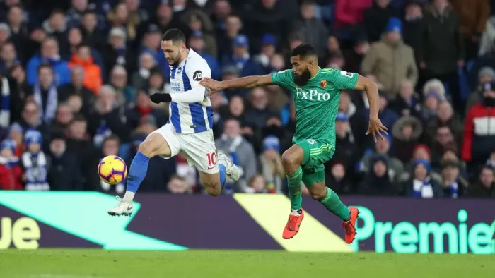 Framed Print : Brighton and Hove Albion vs. Watford: Premier League Showdown at American Express Community Stadium (02FEB19) Framed Print : Brighton and Hove Albion vs. Watford: Premier League Showdown at American Express Community Stadium (02FEB19)