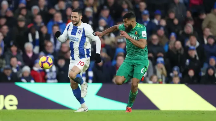 Framed Print : Brighton and Hove Albion vs. Watford: Premier League Showdown at American Express Community Stadium (02FEB19) Framed Print : Brighton and Hove Albion vs. Watford: Premier League Showdown at American Express Community Stadium (02FEB19)