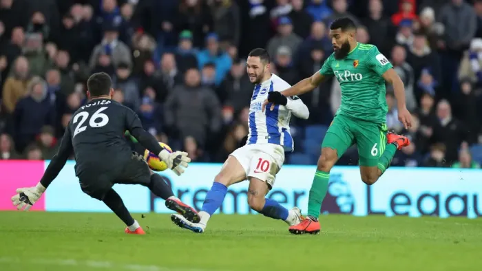 Framed Print : Brighton and Hove Albion vs. Watford: Premier League Showdown at American Express Community Stadium (02FEB19) Framed Print : Brighton and Hove Albion vs. Watford: Premier League Showdown at American Express Community Stadium (02FEB19)