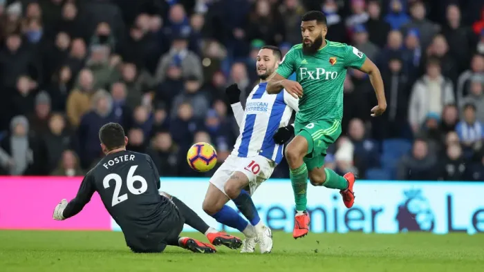 Framed Print : Brighton and Hove Albion vs. Watford: Premier League Showdown at American Express Community Stadium (02FEB19) Framed Print : Brighton and Hove Albion vs. Watford: Premier League Showdown at American Express Community Stadium (02FEB19)
