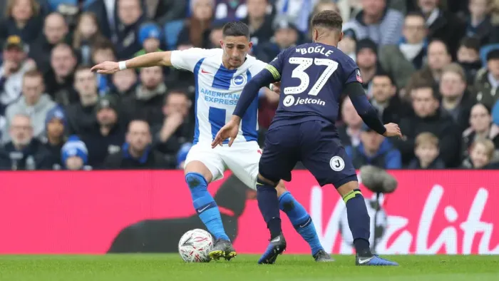 Framed Print : Brighton & Hove Albion vs. Derby County: Emirates FA Cup Battle at American Express Community Stadium (February 16, 2019) Framed Print : Brighton & Hove Albion vs. Derby County: Emirates FA Cup Battle at American Express Community Stadium (February 16, 2019)