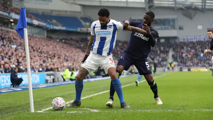 Framed Print : Brighton and Hove Albion vs. Derby County: Emirates FA Cup Showdown at American Express Community Stadium (February 16, 2019) Framed Print : Brighton and Hove Albion vs. Derby County: Emirates FA Cup Showdown at American Express Community Stadium (February 16, 2019)