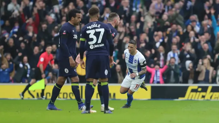 Framed Print : Brighton & Hove Albion vs. Derby County: Emirates FA Cup Battle at American Express Community Stadium (February 16, 2019) Framed Print : Brighton & Hove Albion vs. Derby County: Emirates FA Cup Battle at American Express Community Stadium (February 16, 2019)