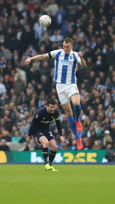 Framed Print : Brighton and Hove Albion vs. Derby County: Emirates FA Cup Battle at American Express Community Stadium (16 / 02 / 2019)