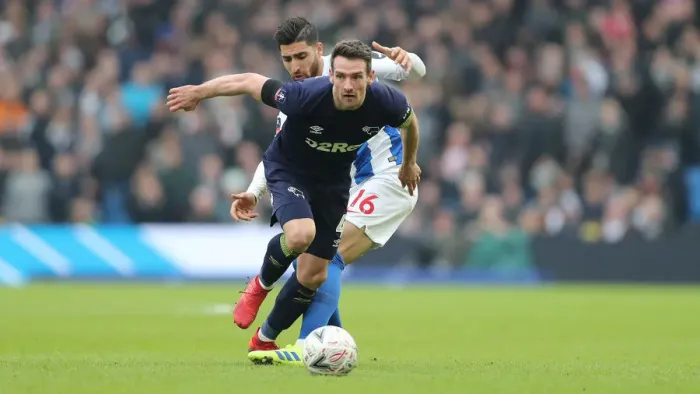 Framed Print : Brighton & Hove Albion vs. Derby County: Emirates FA Cup Battle at American Express Community Stadium (February 16, 2019) Framed Print : Brighton & Hove Albion vs. Derby County: Emirates FA Cup Battle at American Express Community Stadium (February 16, 2019)