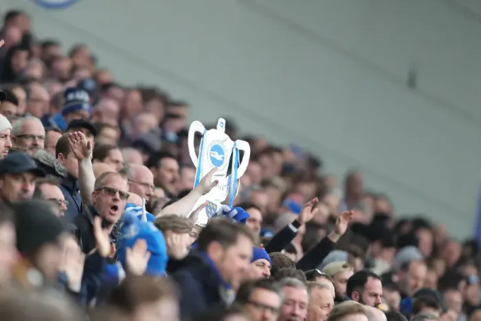 Framed Print : Brighton and Hove Albion vs. Derby County: Emirates FA Cup Showdown at American Express Community Stadium (16FEB19) Framed Print : Brighton and Hove Albion vs. Derby County: Emirates FA Cup Showdown at American Express Community Stadium (16FEB19)