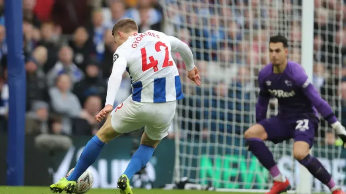 Framed Print : Brighton and Hove Albion vs. Derby County: Emirates FA Cup Showdown at American Express Community Stadium (16FEB19) Framed Print : Brighton and Hove Albion vs. Derby County: Emirates FA Cup Showdown at American Express Community Stadium (16FEB19)