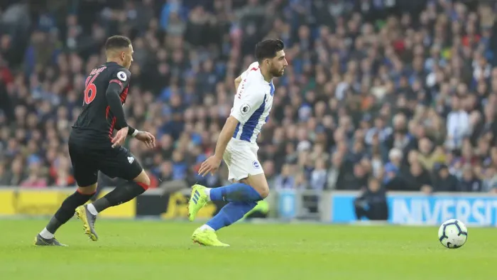 Framed Print : Brighton and Hove Albion vs. Huddersfield Town: Premier League Showdown at American Express Community Stadium (02MAR19)