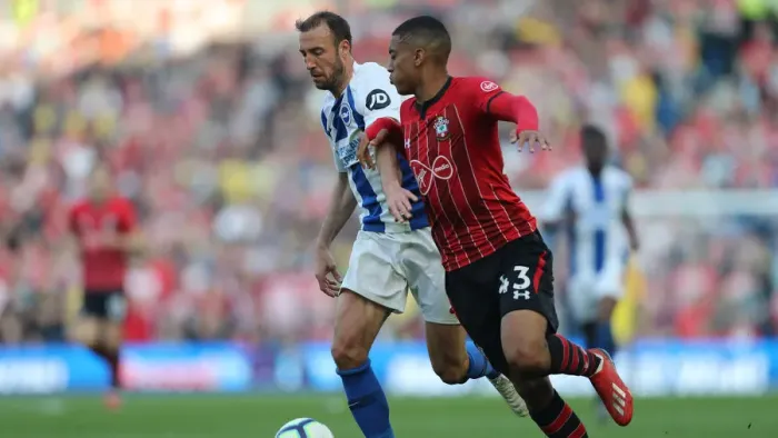 Framed Print : Brighton and Hove Albion vs. Southampton: Premier League Battle at American Express Community Stadium (30MAR19) Framed Print : Brighton and Hove Albion vs. Southampton: Premier League Battle at American Express Community Stadium (30MAR19)