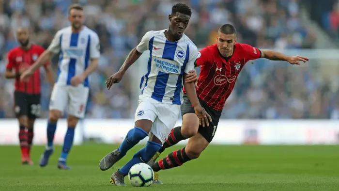 Framed Print : Brighton and Hove Albion vs. Southampton: Premier League Showdown at American Express Community Stadium (30MAR19) Framed Print : Brighton and Hove Albion vs. Southampton: Premier League Showdown at American Express Community Stadium (30MAR19)
