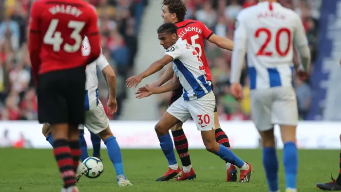 Framed Print : Brighton and Hove Albion vs. Southampton: Premier League Showdown at American Express Community Stadium (30MAR19) Framed Print : Brighton and Hove Albion vs. Southampton: Premier League Showdown at American Express Community Stadium (30MAR19)