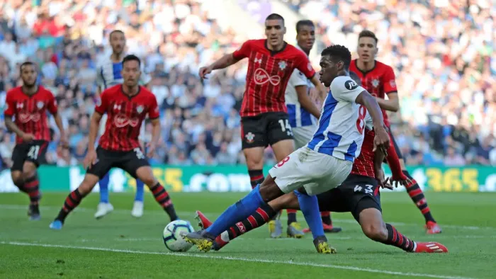 Framed Print : Brighton and Hove Albion vs. Southampton: Premier League Showdown at American Express Community Stadium (30MAR19) Framed Print : Brighton and Hove Albion vs. Southampton: Premier League Showdown at American Express Community Stadium (30MAR19)